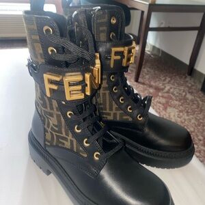 Fendi Combat Boots, size 8.5.